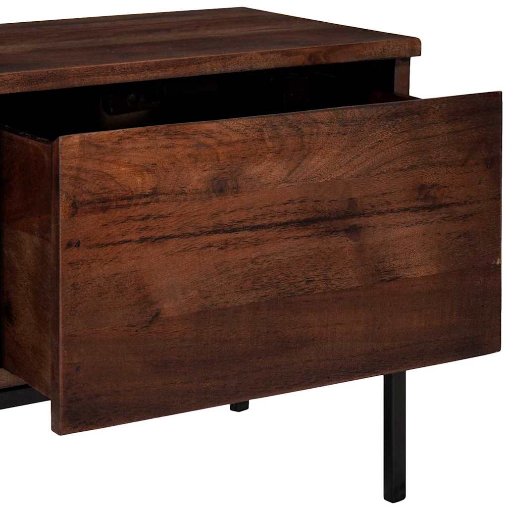 vidaXL TV Kast Honingbruin 110 x 30 x 36 cm Massief acaciahout