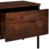 vidaXL TV Kast Honingbruin 110 x 30 x 36 cm Massief acaciahout