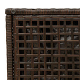 vidaXL Tuinkrukken met kussens 2 st 40x40x43 cm poly rattan bruin