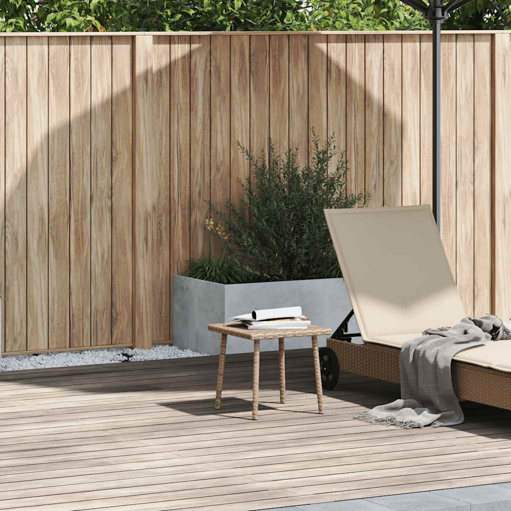 vidaXL Tuin salontafel rechthoekig 40x40x37 cm poly rattan bruin