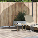 vidaXL Tuin salontafel rechthoekig 40x40x37 cm poly rattan bruin