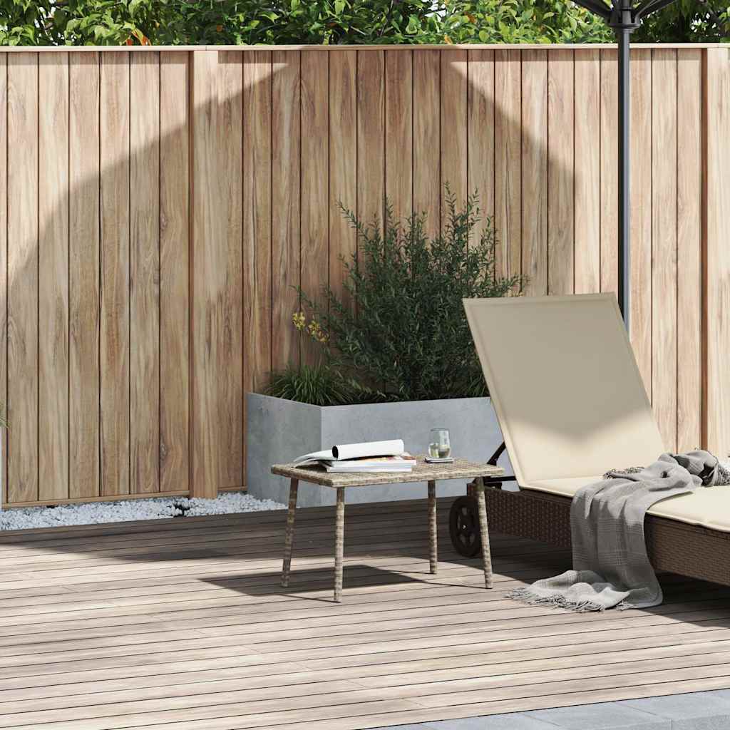 vidaXL Tuin salontafel rechthoekig 40x40x37 cm poly rattan bruin