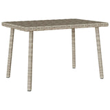vidaXL Tuin salontafel rechthoekig 40x40x37 cm poly rattan bruin