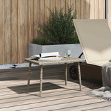 vidaXL Tuin salontafel rechthoekig 40x40x37 cm poly rattan bruin