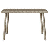 vidaXL Tuin salontafel rechthoekig 40x40x37 cm poly rattan bruin