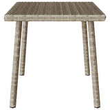 vidaXL Tuin salontafel rechthoekig 40x40x37 cm poly rattan bruin