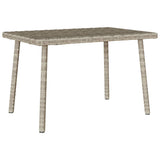 vidaXL Tuin salontafel rechthoekig 40x40x37 cm poly rattan bruin