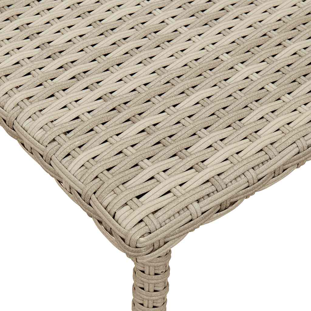 vidaXL Tuin salontafel rechthoekig 40x40x37 cm poly rattan bruin