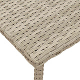 vidaXL Tuin salontafel rechthoekig 40x40x37 cm poly rattan bruin