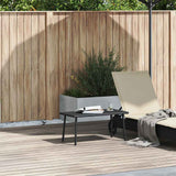 vidaXL Tuin salontafel rechthoekig 40x40x37 cm poly rattan bruin