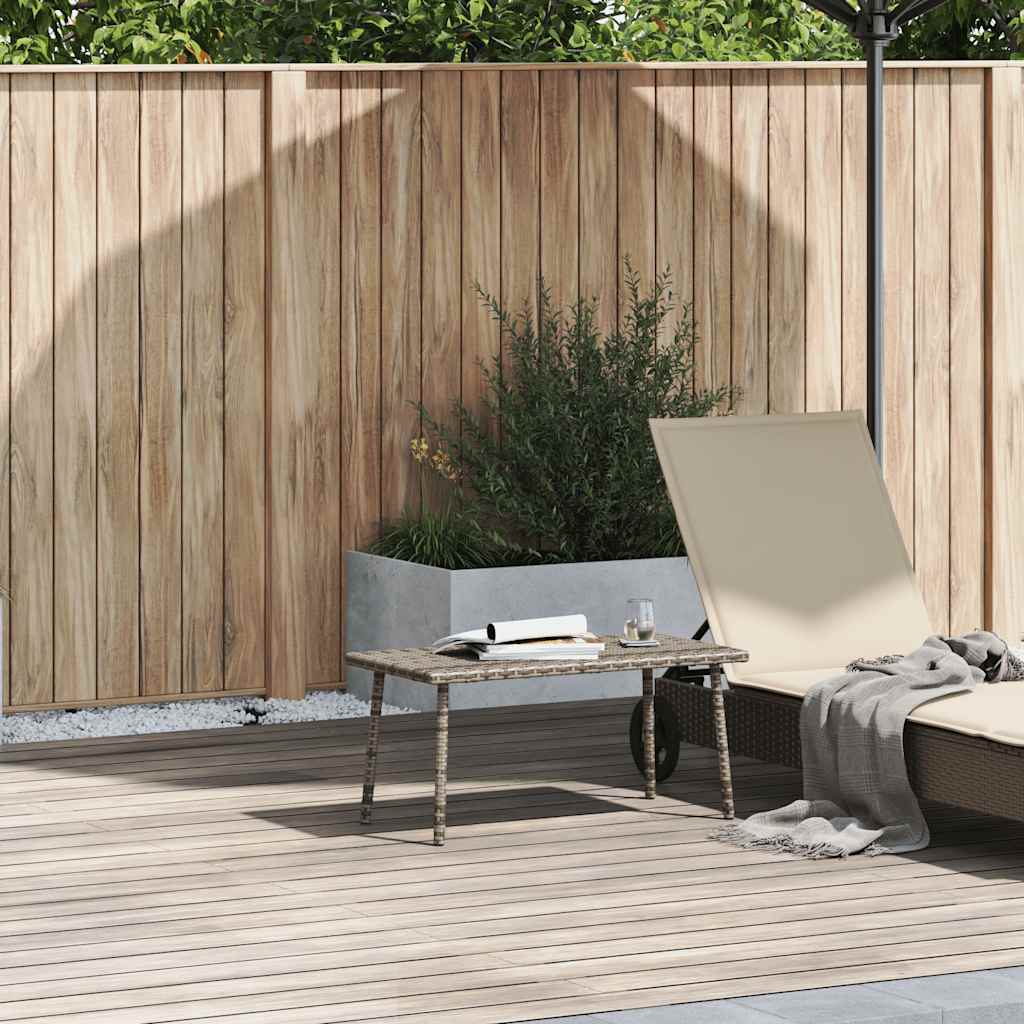 vidaXL Tuin salontafel rechthoekig 40x40x37 cm poly rattan bruin