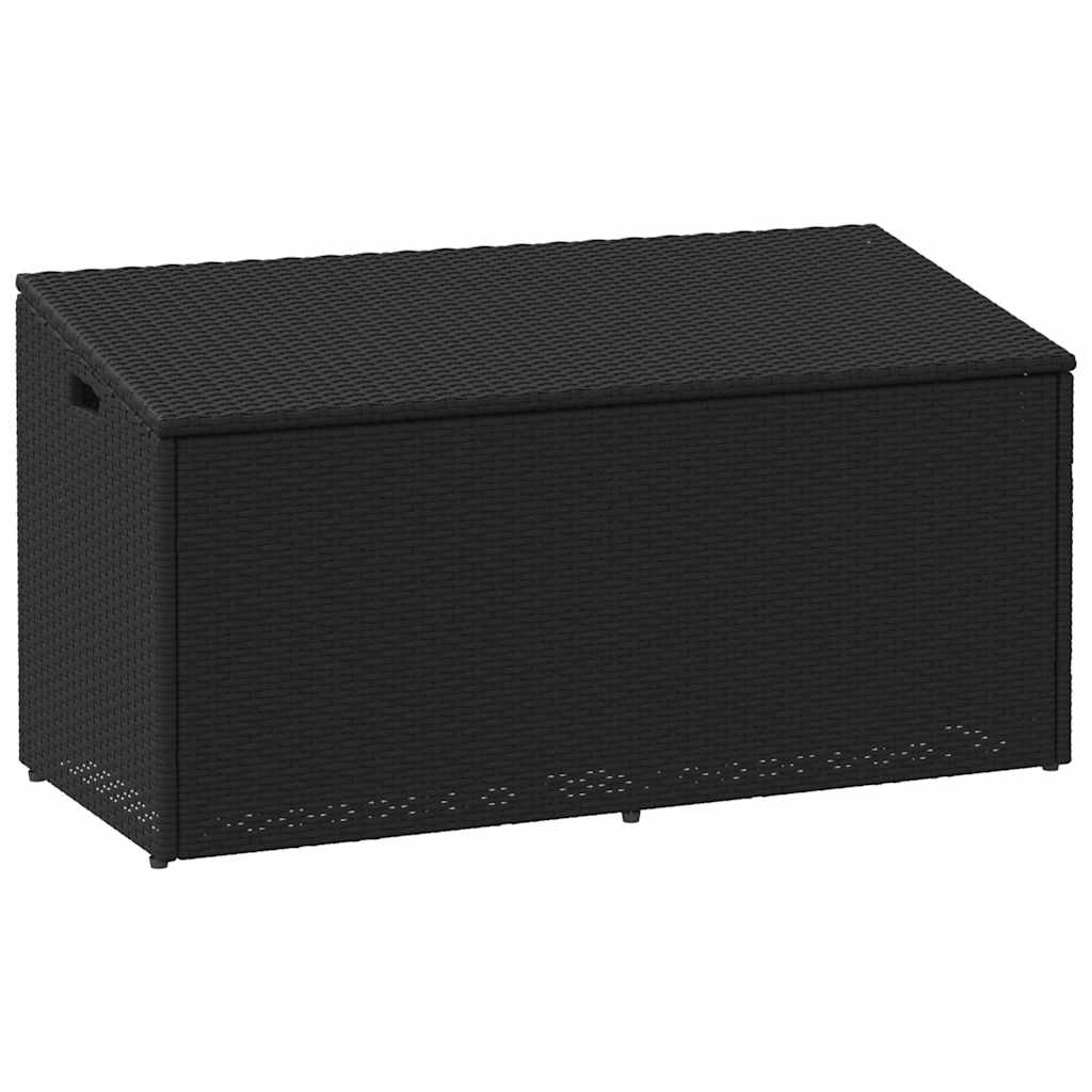 vidaXL Tuinbox Zwart 110x50x58 cm Poly Rattan