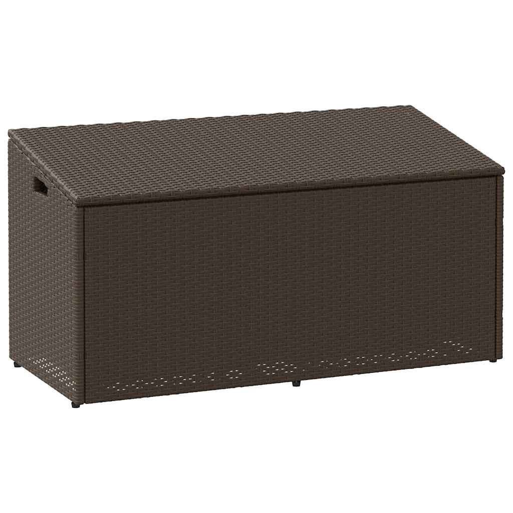 vidaXL Tuinbox Zwart 110x50x58 cm Poly Rattan