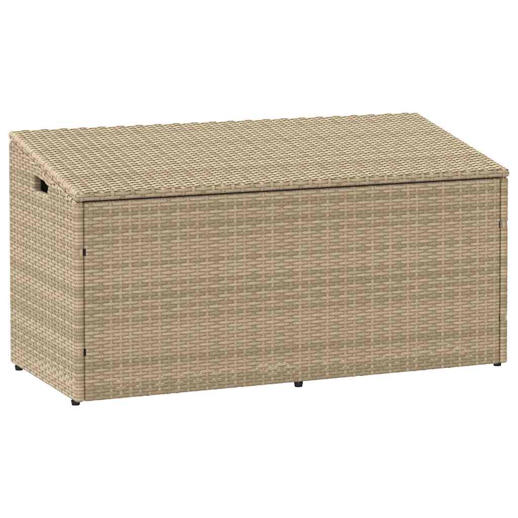 vidaXL Tuinbox Zwart 110x50x58 cm Poly Rattan