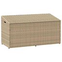 vidaXL Tuinbox Zwart 110x50x58 cm Poly Rattan