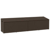 vidaXL Tuinbox Zwart 110x50x58 cm Poly Rattan