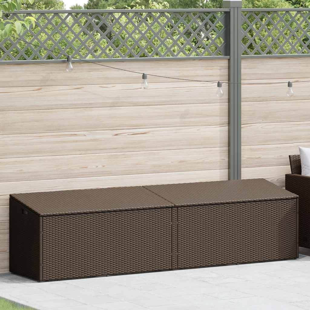 vidaXL Tuinbox Zwart 110x50x58 cm Poly Rattan
