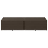 vidaXL Tuinbox Zwart 110x50x58 cm Poly Rattan