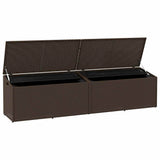vidaXL Tuinbox Zwart 110x50x58 cm Poly Rattan