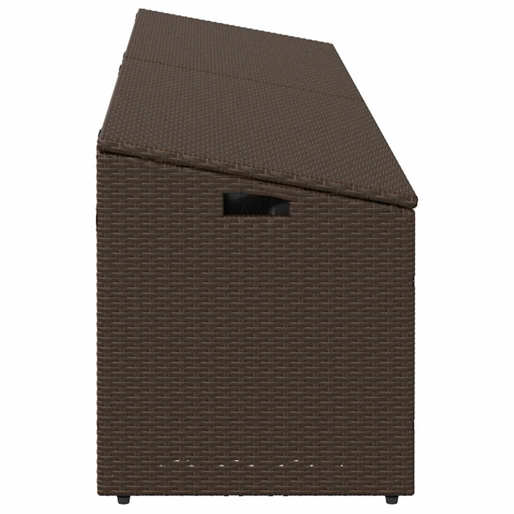 vidaXL Tuinbox Zwart 110x50x58 cm Poly Rattan