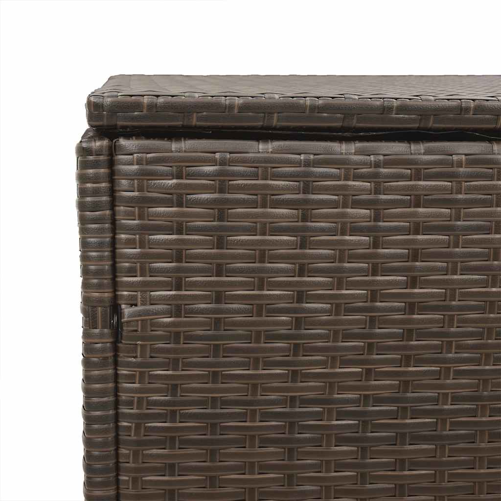 vidaXL Tuinbox Zwart 110x50x58 cm Poly Rattan