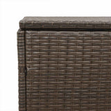 vidaXL Tuinbox Zwart 110x50x58 cm Poly Rattan
