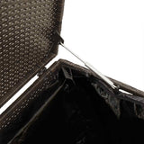 vidaXL Tuinbox Zwart 110x50x58 cm Poly Rattan