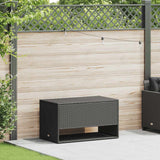 vidaXL Opbergbox voor buiten 100x55x55,5 cm poly rattan zwart
