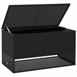 vidaXL Opbergbox voor buiten 100x55x55,5 cm poly rattan zwart