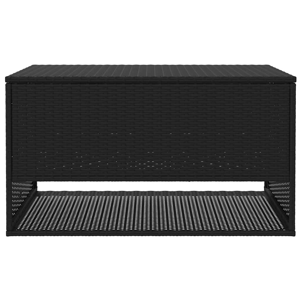 vidaXL Opbergbox voor buiten 100x55x55,5 cm poly rattan zwart