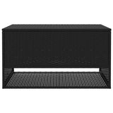 vidaXL Opbergbox voor buiten 100x55x55,5 cm poly rattan zwart