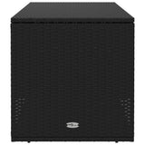 vidaXL Opbergbox voor buiten 100x55x55,5 cm poly rattan zwart