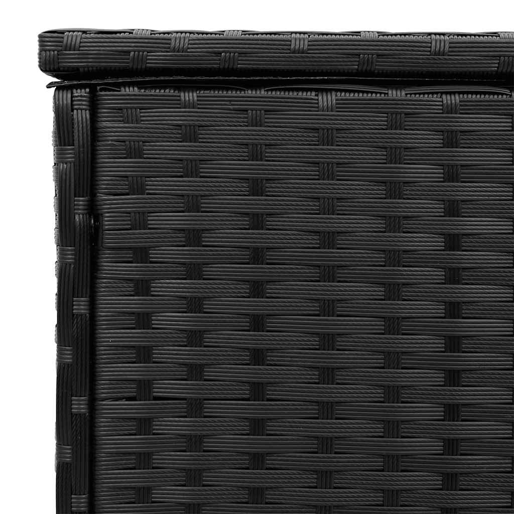 vidaXL Opbergbox voor buiten 100x55x55,5 cm poly rattan zwart