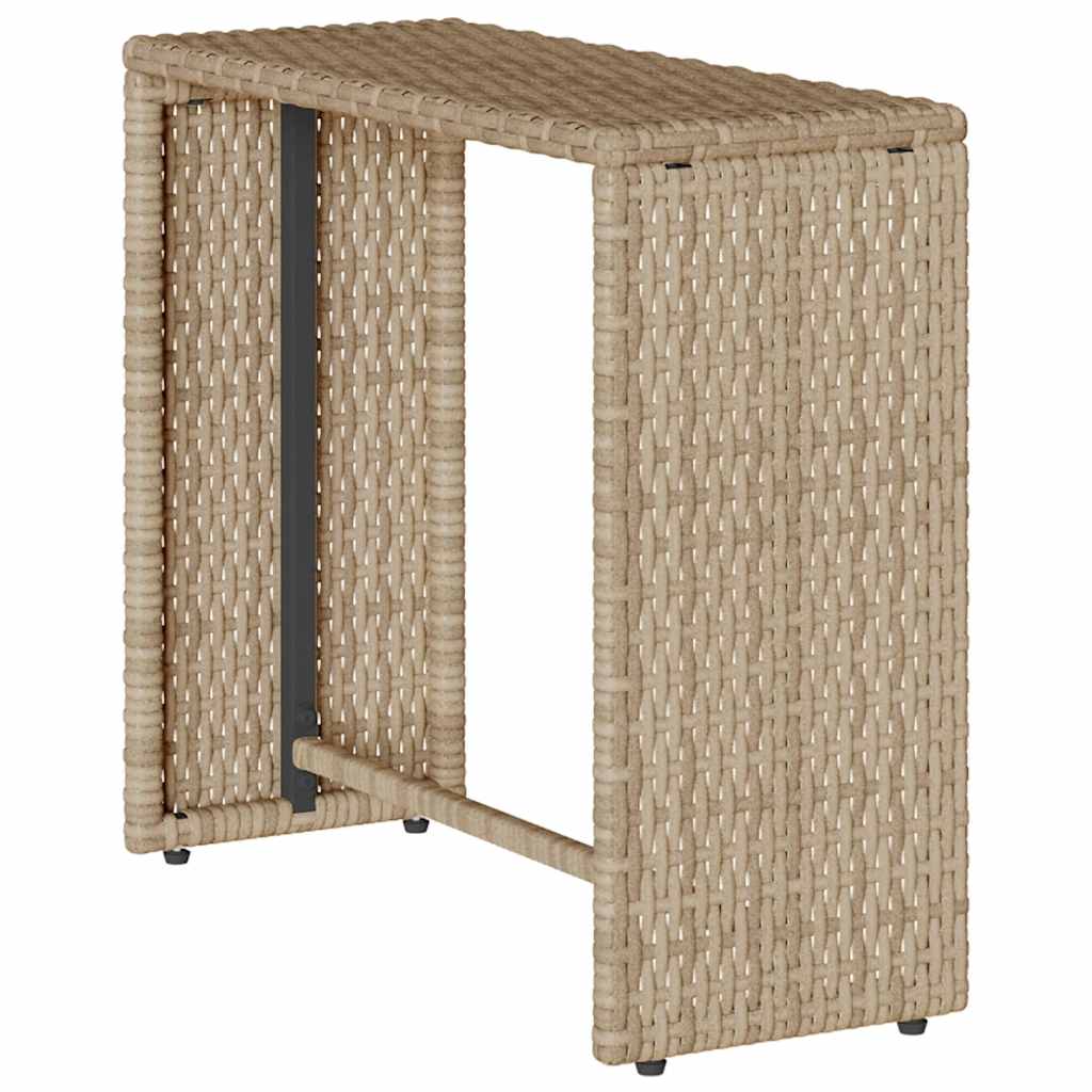 vidaXL 5-delige Tuinbankstel met kussens stapelbaar poly rattan zwart