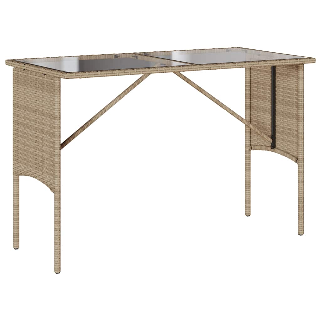vidaXL 3-delige Tuinset met kussens poly rattan zwart
