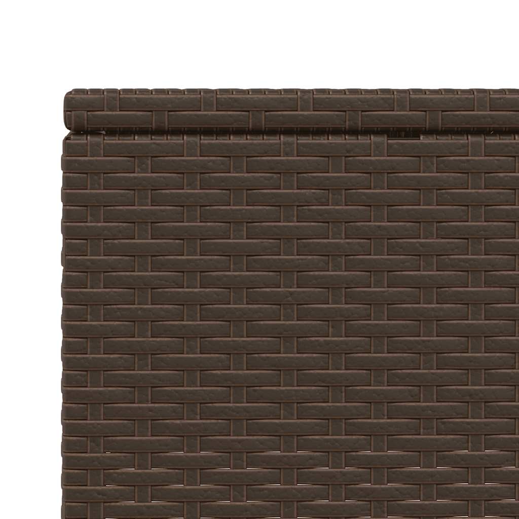 vidaXL Ligbed met zwevend kussen poly rattan zwart