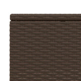 vidaXL Ligbed met zwevend kussen poly rattan zwart