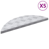 vidaXL Trap Tread 5 pcs Zilver 60 x 18 x 2,5 cm Aluminium
