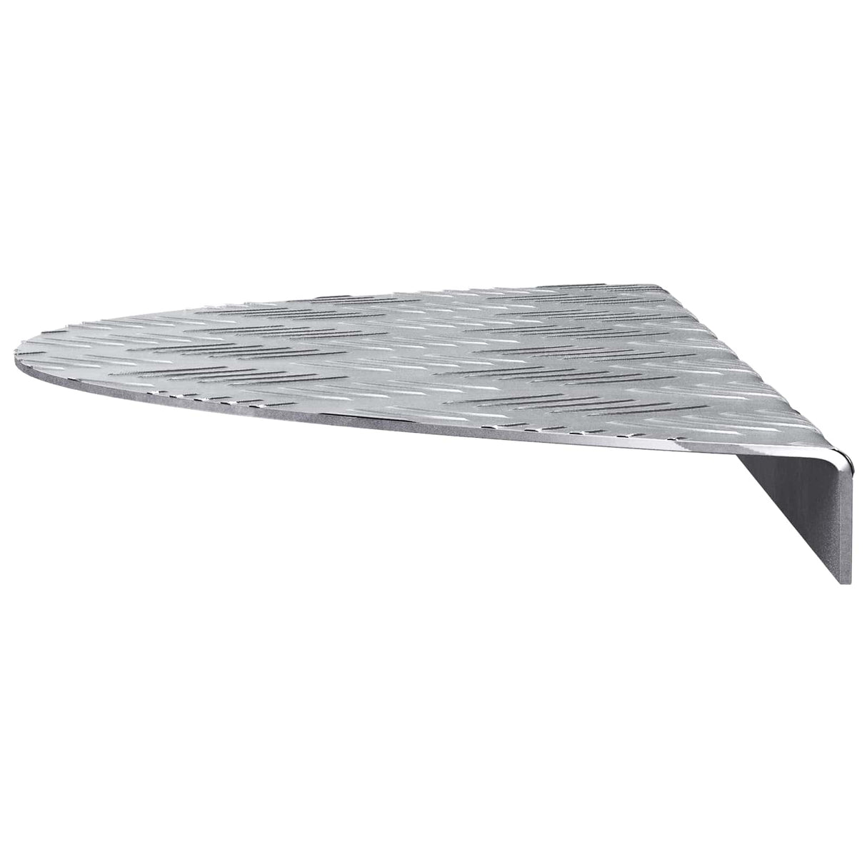 vidaXL Trap Tread 5 pcs Zilver 60 x 18 x 2,5 cm Aluminium
