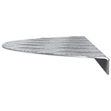 vidaXL Trap Tread 5 pcs Zilver 60 x 18 x 2,5 cm Aluminium