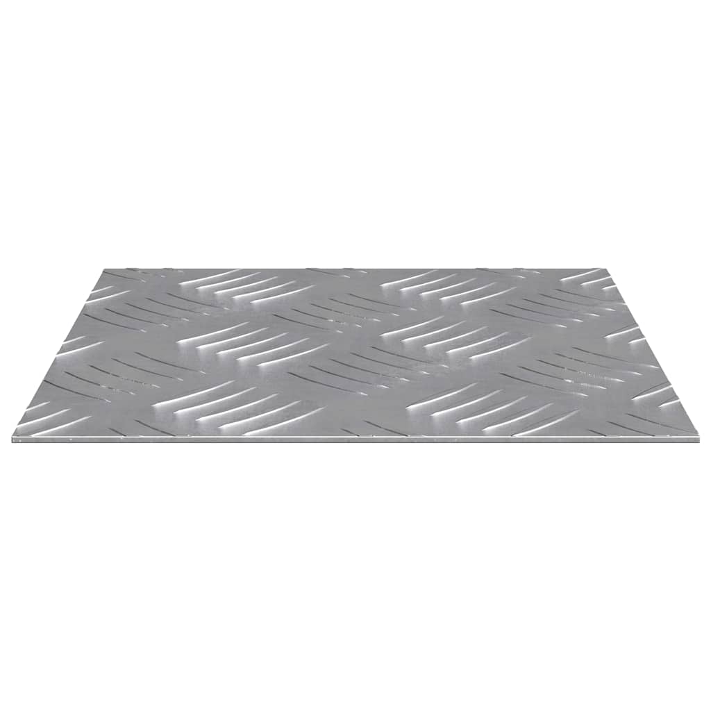 vidaXL Trap Tread Vierkant 2 pcs Zilver 20 x 20 cm Aluminium