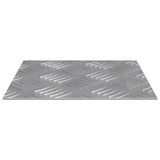 vidaXL Trap Tread Vierkant 2 pcs Zilver 20 x 20 cm Aluminium