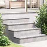 vidaXL Trap Tread Vierkant 2 pcs Zilver 20 x 20 cm Aluminium