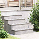 vidaXL Trap Tread Vierkant 2 pcs Zilver 20 x 20 cm Aluminium