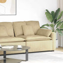 vidaXL Modulaire bank Armleuning eindmodule met kussens 100 cm