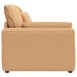 vidaXL Modulaire bank Armleuning eindmodule met kussens 100 cm beige