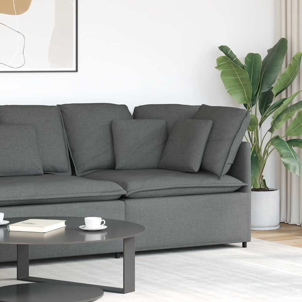vidaXL Banque modulaire module intermédiaire avec coussins 100 cm grilles de don