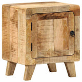 vidaXL Nachtkastje 40x32x46 cm massief ruw mangohout