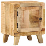 vidaXL Nachtkastje 40x32x46 cm massief ruw mangohout