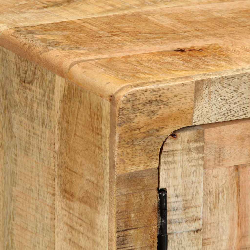 vidaXL Nachtkastje 40x32x46 cm massief ruw mangohout